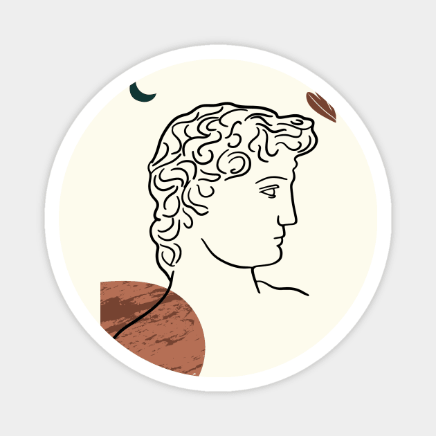 Classical Greek Sculpture Collage Magnet by SybaDesign